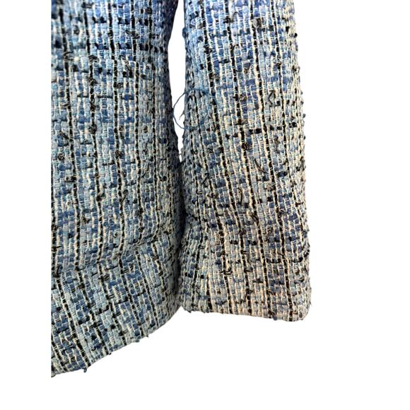 Karl Lagerfeld Paris Blue Tweed Button-Front Jacket Women’s Size 2 - Picture 7 of 9
